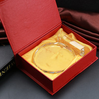 Piala Penghargaan Souvenir K9 Classic Crystal Glass Medal Terlaris Pabrik Pujiang, Ukiran Laser Modern, Logo Kustom, Kosong