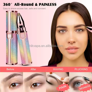 Recortador de cejas recargable ceja labios cuerpo depilación Facial eléctrico portátil 2 en 1 afeitadora facial para mujeres - Product Image 5