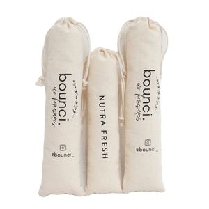 Sacs en coton et lin personnalisés avec logo, mini sacs à cordon pour hôtel, sacs pour brosse à dents et dentifrice en coton - Product Image 1