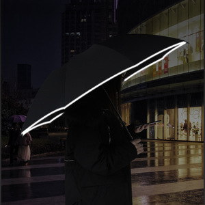 ร่มไฟ LED อัตโนมัติ 10 ซี่โครง พับได้ พร้อมไฟฉายสำหรับใช้ในรถยนต์ตอนกลางคืน ร่มโฆษณาพร้อมพิมพ์โลโก้ - Product Image 2