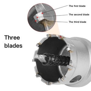 8Pcs 16-35MM/12PCS 16-55MM/16PCS 19-75MM Hole Saw Kit, High-quality Steel Hard Pointed Metal <b>Drill</b> Head Set - Product Image 3