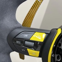 Volant de direction personnalisé en daim jaune avec LED pour BMW M3 M4 M5 M6 F06 F10 F15 F16 F20 F30 F31 F32 F33 F34 F36 M Sport