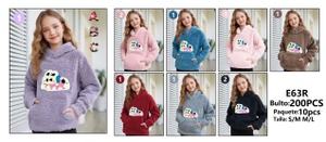 Sudadera con Capucha para Mujer, 100% Algodón, Tejida, Casual, Otoñal, Manga Larga, Diseño con Letras Estampadas en la Parte Delantera, Transpirable, con Bolsillos - Product Image 3