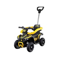 Quad enfant 4 roues avec poignée parentale, voiture jouet à pousser avec musique et lumières pour enfants de 1 à 5 ans