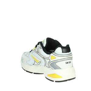 D.A.T.E. Zapatillas Deportivas para Hombre M411-SN-NX-HY Blancas y Amarillas con Suela Gruesa - Product Image 2