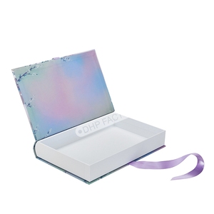 Cinta de embalaje de papel para regalo personalizado, cierre magnético en forma de concha de almeja, peluca para quemar pelo de bebé, caja de estilo hueco, libros para niños - Product Image 2