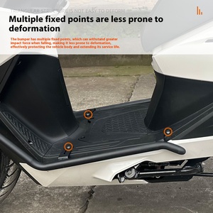 FOMOKER Accessorio per Honda NWX125 e Barra Anticaduta Posteriore WH125T-12, Barra di Protezione Antiurto e Anticollisione Riflettente per Moto - Product Image 4