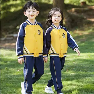 Konfeksiyon fabrikası İngiliz tarzı beyzbol kıyafetleri spor elbise sınıf giysileri çocuk hoodies özelleştirmek