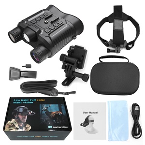 공장 새로운 NV8161 헤드 마운트 야간 투시경 고글 쌍안경 범위 4K 헬멧 7 적외선 램프 400m 총 어둠 - Product Image 6
