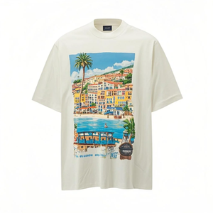 Camiseta de Verano para Hombre, Personalizada, Colorida, 100% Algodón, Impresión Serigráfica, Transpirable, Anti-Pilling, Corte Regular, Cuello Redondo, Manga Corta - Product Image 3