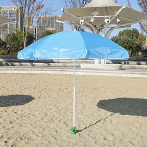 2024 высококачественный легкий складной пляжный зонт UV50 + для пляжа или сада и на открытом воздухе портативный зонт от солнца - Product Image 3