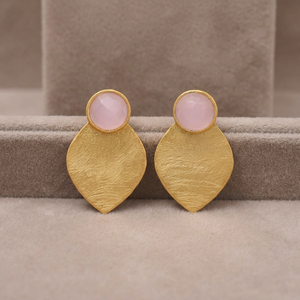 Handmade Gold Plated Stainless Steel Imitation Pearl <b>Stud</b> Earrings Boho Trendy Fashion - Product Image 3