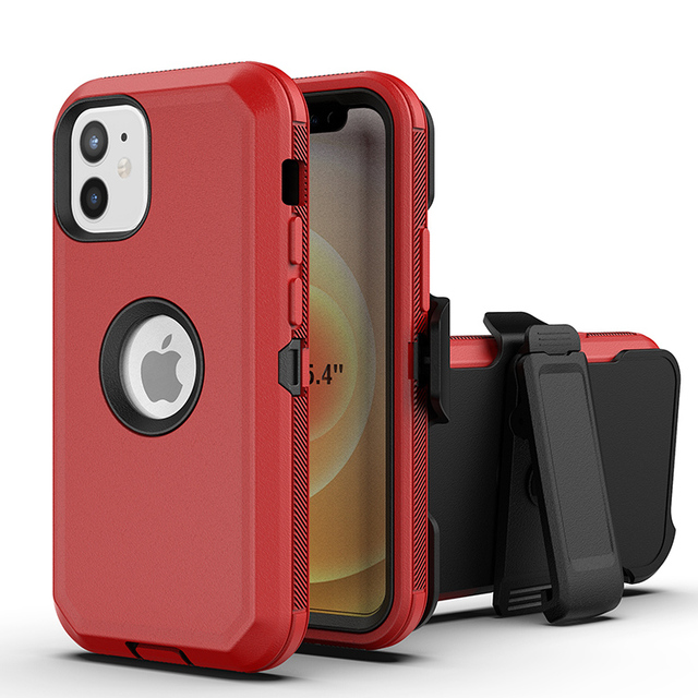 Factory Supply Heavy-duty Tough Rugged Phone Case for iPhone 12 Mini 13 Pro 14 Pro Max Shockproof Heavy Duty Cover
