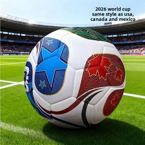 Ballon de football USA-Canada-Mexique 2026, taille 5, revêtement PU, pour SJB-<span class=keywords><strong>1</strong></span>, personnalisable avec logo, épaissi - Product Image 6