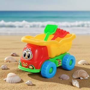 Camión de Juguete para Niños con Rastrillo y Pala, Vehículo de Plástico para Jugar en la Arena, Diversión al Aire Libre - Product Image 2