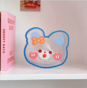 Support de Présentation Créatif en Acrylique pour Stylos, Ours et Lapins Mignons, Multifonctionnel, pour Papeterie de Bureau, Cosmétiques et Bureau d'Étudiant - Product Image 4