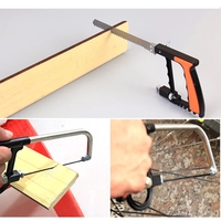 7 en 1 scie magique multi-usages main bricolage acier scie métal bois verre scie Kit 6 lames travail du bois métal modèle passe-temps outil