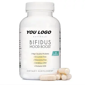 Histamine And D-Lactate Free Naturals Bifidus Mood Boost Capsules With 30 Billion CFU And Prebiotic GOS