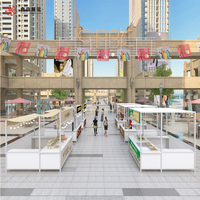 Stand de vente de snacks personnalisé, stand de vente au détail en plein air, stand modulaire en aluminium à montage rapide, stands d'exposition