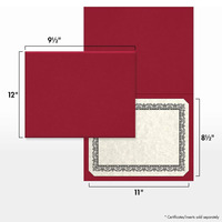 Lehui 2027 - Paquete de 30 Porta Certificados de Papel Resistentes con Logotipo Personalizado para Certificados o Documentos de 8 1/2 X 11 Pulgadas