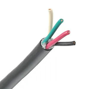 High Quality CE Standard 4 Pin Tinned Copper Conductor Electric Wire 4 Core Flexible Electronic Cable