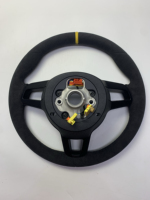 Volant multifonction en cuir d'origine avec palettes de changement de vitesse et bouton de mode de conduite pour Porsche 911 718 Cayenne Macan Panamera
