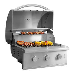 Carrito de Cocina Exterior Profesional, Moderno y Lujoso, con Parrilla Integrada de Gas LP, de Acero Inoxidable Resistente, para Uso Doméstico - Product Image 2