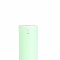 Flacon pompe airless en PP monomère pour lotion, emballage cosmétique cylindrique, sérigraphie personnalisée, logo OEM, nettoyant visage