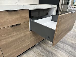 2024 New Design RTA Kitchen Cabinets MDF Melamine <b>Wooden</b> Interior Furniture Sink Base Hinge Ready Assemble Plywood Drawer Slide - Product Image 4