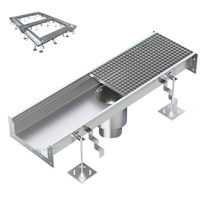 Canalones de Drenaje Industriales Higiénicos de Acero Inoxidable, Sistema de Drenaje Lineal para Almacenes de Procesamiento de Alimentos y Talleres - Product Image 1
