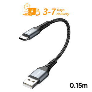 พร้อมจัดส่ง สายชาร์จ USB-C SUNGUY ยาว 0.15 เมตร สายดาต้า USB C ชาร์จเร็ว สายชาร์จโทรศัพท์ - Product Image 1