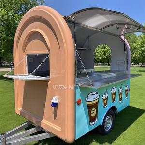 Outdoor Street Cart <b>Towable</b> Spain Churros Mobile Hot Dog Vans Bubble Tea Truck Food Concession Trailer - Product Image 5