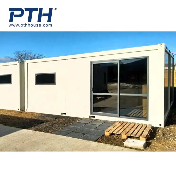 PTH-casa pequeña prefabricada, casa pequeña, construcción, oficina, cabina de registro