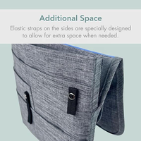 Sac de rangement pour siège arrière de voiture, sacs de rangement multi-poches pour sièges arrière, organisateur de sièges arrière de voiture pour enfants et adultes, gris foncé