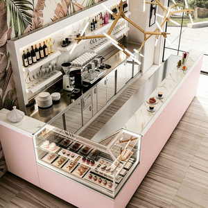 Vintage English Elegance, Modern Display: High-Clarity Tempered Glass Shelving with Food-Grade Acrylic & Stainless Steel and Int - Product Image 3