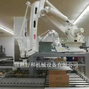 เครื่องบรรจุภัณฑ์ Palletizer หุ่นยนต์อัตโนมัติ Shuhe และเครื่องอัดพาเลทหุ่นยนต์สําหรับสายการบรรจุ