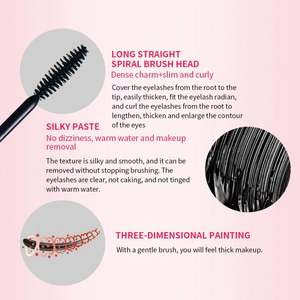 BIOAQUA - Rímel de Fibra Vegano, Orgánico, Resistente al Agua, para Pestañas con Volumen, Marca Privada - Product Image 2