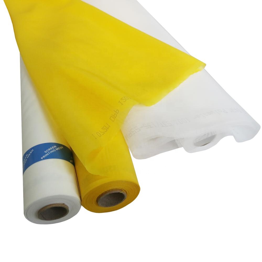 Polyester 10T - 165T and 25 Mesh - 420 Mesh White or Yellow Serigraphy Screen Printing Filter Mesh Bolting Cloth