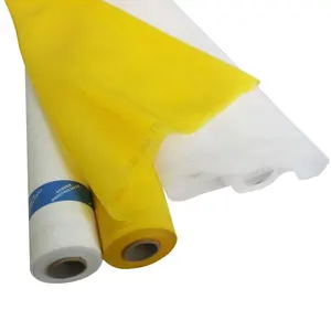Polyester 10T - 165T und 25 Mesh - 420 Mesh weiß oder gelb Serigraphie Siebdruck Filter Netzbolzstoff