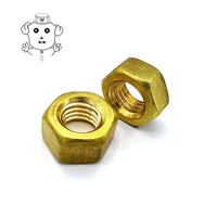 Mur dan ring tipis Steinway Brass DIN439 warna kuning, ukuran M4 M5 M6 metrik