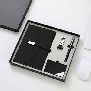 2026 Custom Executive Notebook Pen Set A5 Size 100gsm Leather Loose-<b>leaf</b> Binding Business Card Holder Corporate Gift for Men - Product Image 5