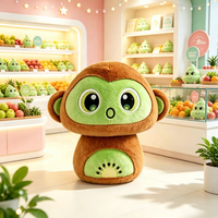 Kawaii fruit- en groentepluche speelgoed groothandel op maat gemaakte cartoon aardbei kiwi pluche knuffels zacht comfort kinderspeelgoed