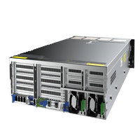Serveur en rack professionnel 2U avec double processeur INTEL Xeon 4e/5e génération, 32x DDR5, 24x disques durs SATA/SAS 2,5', 7x cartes accélérateurs et stockage