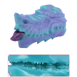 Dragon Queen Etherion Dragon Kiss Masturbateur masculin en silicone à canal unique, jouet pour adultes à texture fourrée, doux, sûr et réaliste pour hommes 18+ - Product Image 1