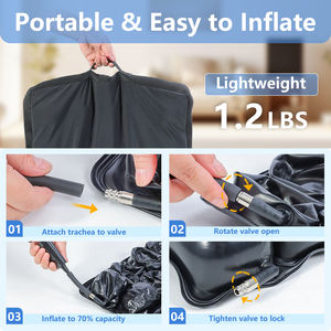 Coussin de siège <span class=keywords><strong>anti</strong></span>-<span class=keywords><strong>escarres</strong></span> gonflable pour personnes âgées avec <span class=keywords><strong>fauteuil</strong></span> <span class=keywords><strong>roulant</strong></span> pour les employés de bureau pour les conducteurs 18'' X 18'' - Product Image 4