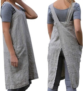 <span class=keywords><strong>Tablier</strong></span> personnalisé Beckon à bretelles croisées pour femme avec poches, style <span class=keywords><strong>japonais</strong></span>, idéal pour le travail, le jardinage, la cuisine, la peinture et la pâtisserie - Product Image 1