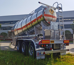 Semi-remorque citerne à émulsion oxydante 30T, <span class=keywords><strong>d</strong></span>écharge 600 kg/min, contrôle hydraulique PLC, transport <span class=keywords><strong>de</strong></span> marchandises dangereuses, superstructure - Product Image 4