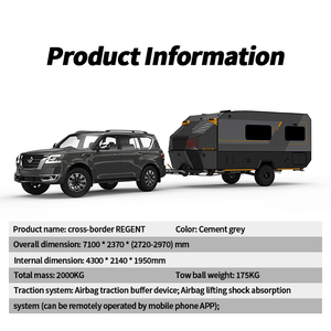 Remolque de Viaje Todoterreno 4x4, Nuevo Diseño, Remolque Familiar con Plataforma para Transporte de Juguetes, Remolque de Camping en Venta, Caravana de 19 Pies - Product Image 5