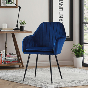 <span class=keywords><strong>Sillas</strong></span> de <span class=keywords><strong>Comedor</strong></span> Personalizadas de Lujo <span class=keywords><strong>Tapizadas</strong></span> <span class=keywords><strong>en</strong></span> Terciopelo de Colores con Patas Metálicas Doradas - Product Image 1