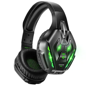 Q10 kabellose Gaming-Kopfhörer Headset Stereo Over-Ear-Kopfhörer mit Geräuschunterdrückung Mikrofon kabellose Kopfhörer Ohrhörer grün